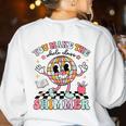You Make The Whole Class Shimmer Teacher Era Back To School Women's Sweatshirt Back Print White