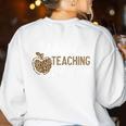 Wild About Teaching School Crew 4th Grade Teacher Squad Women's Sweatshirt Back Print White Wild About Teaching School Crew 4th Grade Teacher Squad Women's Sweatshirt Back Print White
