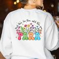 Wildflower Para Floral Paraprofessional Paraeducator Teacher Women's Sweatshirt Back Print White Wildflower Para Floral Paraprofessional Paraeducator Teacher Women's Sweatshirt Back Print White