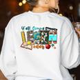 Y'All Gonna LEARN Today Back To School Teacher Appreciation Women's Sweatshirt Back Print White Y'All Gonna LEARN Today Back To School Teacher Appreciation Women's Sweatshirt Back Print White