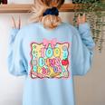 100 Days Of School Preppy 100th Day Of School Teacher Kids Women's Sweatshirt Back Print Light Blue 100 Days Of School Preppy 100th Day Of School Teacher Kids Women's Sweatshirt Back Print Light Blue