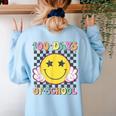 100th Day Of School Teacher Kids 100 Days Of School Women's Sweatshirt Back Print Light Blue 100th Day Of School Teacher Kids 100 Days Of School Women's Sweatshirt Back Print Light Blue