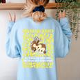 100th Day Of School Teacher Monkey Pun Banana For Men Women Girls Kids Women's Sweatshirt Back Print Light Blue 100th Day Of School Teacher Monkey Pun Banana For Men Women Girls Kids Women's Sweatshirt Back Print Light Blue