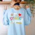 1st First Grade Squad Student Teacher Back To School Women's Sweatshirt Back Print Light Blue 1st First Grade Squad Student Teacher Back To School Women's Sweatshirt Back Print Light Blue