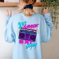 1st Grade Is My Jam Vintage 80s 80's Teacher Student Retro Women's Sweatshirt Back Print Light Blue 1st Grade Is My Jam Vintage 80s 80's Teacher Student Retro Women's Sweatshirt Back Print Light Blue