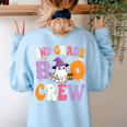 2nd Grade Boo Crew Spooky Second Grade Halloween Teacher Women's Sweatshirt Back Print Light Blue 2nd Grade Boo Crew Spooky Second Grade Halloween Teacher Women's Sweatshirt Back Print Light Blue