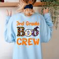 3rd Grade Boo Crew Halloween Teachers Students Costume Women's Sweatshirt Back Print Light Blue 3rd Grade Boo Crew Halloween Teachers Students Costume Women's Sweatshirt Back Print Light Blue