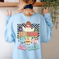3rd Grade Boo Crew Third Grade Halloween Costume Teacher Kid Women's Sweatshirt Back Print Light Blue 3rd Grade Boo Crew Third Grade Halloween Costume Teacher Kid Women's Sweatshirt Back Print Light Blue