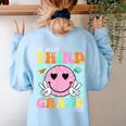 In My 3rd Grade Era Back To School Smile Face Teacher Kid Women's Sweatshirt Back Print Light Blue In My 3rd Grade Era Back To School Smile Face Teacher Kid Women's Sweatshirt Back Print Light Blue