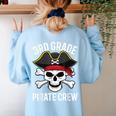 3rd Grade Pirate Crew Halloween Costume Student Teacher Women's Sweatshirt Back Print Light Blue 3rd Grade Pirate Crew Halloween Costume Student Teacher Women's Sweatshirt Back Print Light Blue