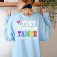 4 Teachers Or Parents Tiny Human Tamer Tee T-Shirt Women's Sweatshirt Back Print Light Blue 4 Teachers Or Parents Tiny Human Tamer Tee T-Shirt Women's Sweatshirt Back Print Light Blue