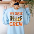4th Grade Boo Crew Teacher Student Halloween Women's Sweatshirt Back Print Light Blue 4th Grade Boo Crew Teacher Student Halloween Women's Sweatshirt Back Print Light Blue