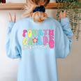 4th Grade Squad Fourth Teacher Student Team Back To School Women's Sweatshirt Back Print Light Blue 4th Grade Squad Fourth Teacher Student Team Back To School Women's Sweatshirt Back Print Light Blue