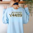 6 7 Army Camo Pattern Meme Square Root 4489 Math Teacher 67 Women's Sweatshirt Back Print Light Blue 6 7 Army Camo Pattern Meme Square Root 4489 Math Teacher 67 Women's Sweatshirt Back Print Light Blue