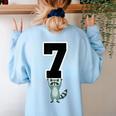 6 7 Matching Teachers Halloween Costume Raccoon Women's Sweatshirt Back Print Light Blue 6 7 Matching Teachers Halloween Costume Raccoon Women's Sweatshirt Back Print Light Blue