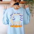 67 Meme Math Teacher 6 7 Square Root 4489 Women's Sweatshirt Back Print Light Blue