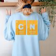 67 Meme Teacher Science Periodic Table Retro Vintage Women's Sweatshirt Back Print Light Blue 67 Meme Teacher Science Periodic Table Retro Vintage Women's Sweatshirt Back Print Light Blue