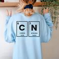 67 Meme Teacher Science Periodic Table Women's Sweatshirt Back Print Light Blue 67 Meme Teacher Science Periodic Table Women's Sweatshirt Back Print Light Blue