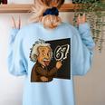67 Teacher Humor For Students Women's Sweatshirt Back Print Light Blue 67 Teacher Humor For Students Women's Sweatshirt Back Print Light Blue