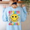 67th Day Of School Shirt 67 Days Smarter Teacher Boy Girls Women's Sweatshirt Back Print Light Blue 67th Day Of School Shirt 67 Days Smarter Teacher Boy Girls Women's Sweatshirt Back Print Light Blue