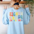 8th Grade Dream Team Teachers Boys Kids Retro Back To School Women's Sweatshirt Back Print Light Blue 8th Grade Dream Team Teachers Boys Kids Retro Back To School Women's Sweatshirt Back Print Light Blue