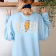 ABCD Back In Class First Day Back To School Teacher Student Women's Sweatshirt Back Print Light Blue ABCD Back In Class First Day Back To School Teacher Student Women's Sweatshirt Back Print Light Blue