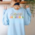 AG Teacher Future Farmer Agriculture Teacher Men Women Women's Sweatshirt Back Print Light Blue AG Teacher Future Farmer Agriculture Teacher Men Women Women's Sweatshirt Back Print Light Blue