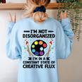 Art Teacher School Teacher Art Teachers School Women's Sweatshirt Back Print Light Blue Art Teacher School Teacher Art Teachers School Women's Sweatshirt Back Print Light Blue