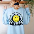 Autism Awareness Acceptance Special Education Teacher Kids Women's Sweatshirt Back Print Light Blue Autism Awareness Acceptance Special Education Teacher Kids Women's Sweatshirt Back Print Light Blue