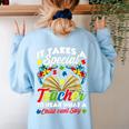 Autism Awareness Teacher Shirts It Takes A Special Teacher Women's Sweatshirt Back Print Light Blue Autism Awareness Teacher Shirts It Takes A Special Teacher Women's Sweatshirt Back Print Light Blue