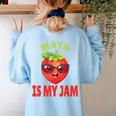 Back To School Math Is My Jam Math Teacher Women's Sweatshirt Back Print Light Blue Back To School Math Is My Jam Math Teacher Women's Sweatshirt Back Print Light Blue