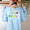 Battery Life Of a Paraprofessional Para Teacher Life Women's Sweatshirt Back Print Light Blue Battery Life Of a Paraprofessional Para Teacher Life Women's Sweatshirt Back Print Light Blue