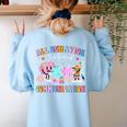 All Behavior Is A Form Of Communication SPED Teacher Autism Women's Sweatshirt Back Print Light Blue All Behavior Is A Form Of Communication SPED Teacher Autism Women's Sweatshirt Back Print Light Blue