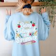 Being Bilingual Is A Superpower ESL Teacher School Women's Sweatshirt Back Print Light Blue Being Bilingual Is A Superpower ESL Teacher School Women's Sweatshirt Back Print Light Blue