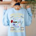Biology Teacher Women's Sweatshirt Back Print Light Blue Biology Teacher Women's Sweatshirt Back Print Light Blue