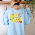 Book Pumpkin Fall Reading Thanksgiving Teacher Librarian Women's Sweatshirt Back Print Light Blue Book Pumpkin Fall Reading Thanksgiving Teacher Librarian Women's Sweatshirt Back Print Light Blue