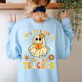 You Can't Scare Me I'm A Math Teacher Halloween Ghost Women's Sweatshirt Back Print Light Blue You Can't Scare Me I'm A Math Teacher Halloween Ghost Women's Sweatshirt Back Print Light Blue