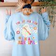 You Can't Scare Me I'm a Principal Halloween Teacher Women's Sweatshirt Back Print Light Blue