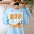 You Can't Scare Me I'm A Teacher Halloween Spooky Season Women's Sweatshirt Back Print Light Blue You Can't Scare Me I'm A Teacher Halloween Spooky Season Women's Sweatshirt Back Print Light Blue