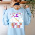 You Can't Scare Me I'm A Teacher Halloween Women's Sweatshirt Back Print Light Blue You Can't Scare Me I'm A Teacher Halloween Women's Sweatshirt Back Print Light Blue