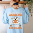 You Can't Scare Me I Teach 5th Grade Retro Teacher Halloween Women's Sweatshirt Back Print Light Blue You Can't Scare Me I Teach 5th Grade Retro Teacher Halloween Women's Sweatshirt Back Print Light Blue
