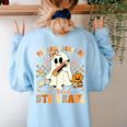 You Can't Scare Me I Teach Fifth Grade Teacher Halloween Women's Sweatshirt Back Print Light Blue You Can't Scare Me I Teach Fifth Grade Teacher Halloween Women's Sweatshirt Back Print Light Blue