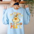 You Can't Scare Me I Teach Pre-K Halloween Teacher Ghost Women's Sweatshirt Back Print Light Blue You Can't Scare Me I Teach Pre-K Halloween Teacher Ghost Women's Sweatshirt Back Print Light Blue