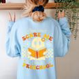 You Can't Scare Me I Teach Preschool Teacher Halloween Ghost Women's Sweatshirt Back Print Light Blue You Can't Scare Me I Teach Preschool Teacher Halloween Ghost Women's Sweatshirt Back Print Light Blue