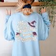You Can't Scare Me I Teach Preschool Teacher Halloween Witch Women's Sweatshirt Back Print Light Blue You Can't Scare Me I Teach Preschool Teacher Halloween Witch Women's Sweatshirt Back Print Light Blue