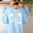 Cats And Math Lover Cat Lover Science Teacher Student Women's Sweatshirt Back Print Light Blue Cats And Math Lover Cat Lover Science Teacher Student Women's Sweatshirt Back Print Light Blue