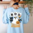 Chemistry Boo Ghost Element Of Surprise Science Teacher Tee Women's Sweatshirt Back Print Light Blue Chemistry Boo Ghost Element Of Surprise Science Teacher Tee Women's Sweatshirt Back Print Light Blue