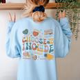 Choose To Include Inclusion Matters Autism Awareness Teacher Men Women Girls Kids Women's Sweatshirt Back Print Light Blue Choose To Include Inclusion Matters Autism Awareness Teacher Men Women Girls Kids Women's Sweatshirt Back Print Light Blue