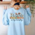Christian Teacher Teaching Is My Ministry Faith Bible Verse Women's Sweatshirt Back Print Light Blue Christian Teacher Teaching Is My Ministry Faith Bible Verse Women's Sweatshirt Back Print Light Blue