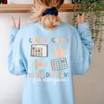 Communication Looks Different For Everyone SPED Teacher ASD Women's Sweatshirt Back Print Light Blue Communication Looks Different For Everyone SPED Teacher ASD Women's Sweatshirt Back Print Light Blue